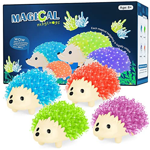 Sdaymol Crystal Growing Kit For Kids - 4 Colors Hedgehog To