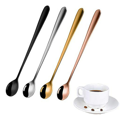 4 Piezas Cucharas De Café Cucharaditas De Acero Inoxidable C