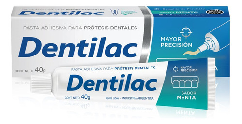 Dentilac Adhesiv Protesis Dental Menta 40g Magistral Lacroze