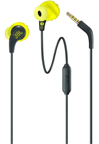 Fone De Ouvido Jbl Endurance 2.0 Run Preto E Amarelo