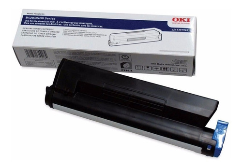 Toner Oki 43979201, B420, B430, Negro, Okidata, Original