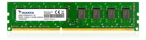 Adata Memoria Ddr3l 8gb 1600mhz Addu1600w8g11-s/b Ppct