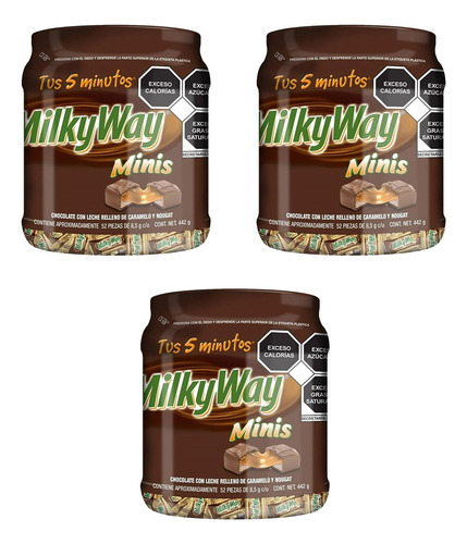 Chocolate Milky Way Minis 52 Pzas 3 Pack