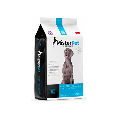 Ración Comida Perro Mister Pet High Performance 20 Kg+envio