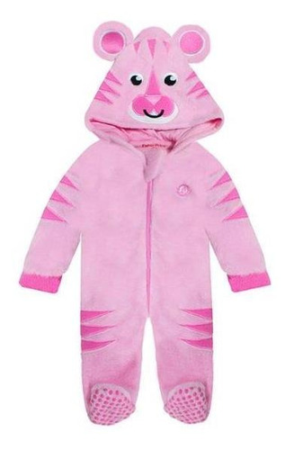 Pijama Polar Fisher Price Zoo Tigre Rosa 9-12m Flaber