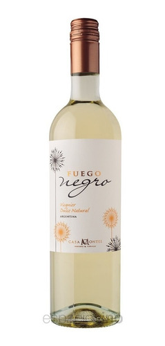 Imagen 1 de 5 de Vino Fuego Negro Viognier Dulce Natural Oferta Blanco Promo