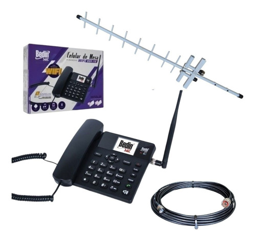 Kit Completo Internet Rural Sem Fio Telefone 3g Com Roteador