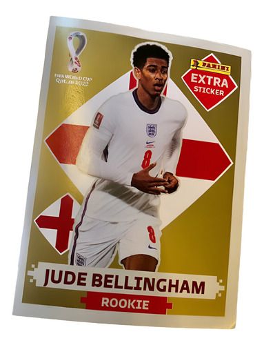 Figurinha Copa 2022 Jude Bellingham Ouro Legend Extra