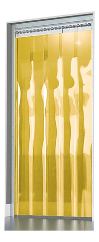 Cortina De Pvc Anti-inseto Amarela - Larg 0,80 X Alt 2,10