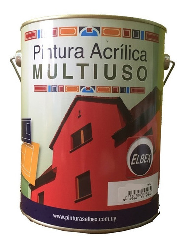 Pintura Multiuso,pisos,exterior,interior. 4lt. Blanco Elbex