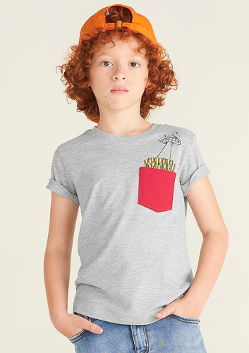 Camiseta Varon Puc  T2 - Gris Flaber