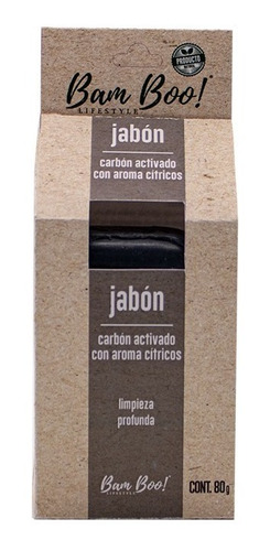 Imagen 3 de 4 de Jabón Carbón Activado Y Cítricos 80 G Bam Boo! Lifestyle