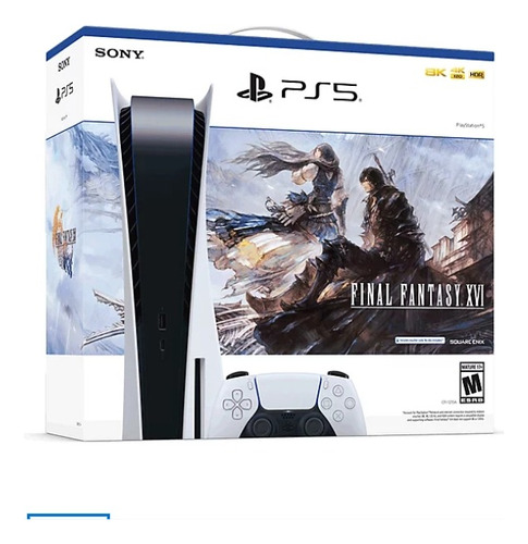 Playstation Consola Ps5 825gb Sellada V. Disco Final Fantasy