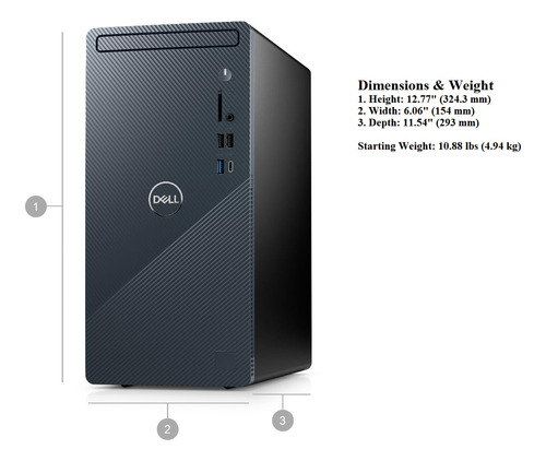 Computador Desktop Dell Inspiron 3020 Tower 2023 | I7-13700
