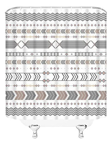 B Edomgnih Boho Cortina De Ducha Blanco Moderno Granja