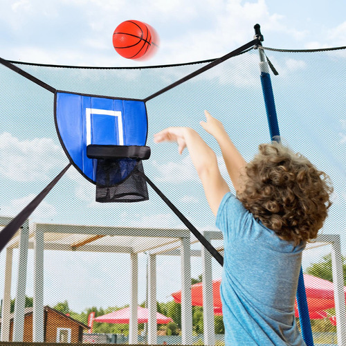 A Mini Aro De Baloncesto For Trampolín Con Marco