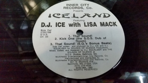 Dj Ice Lisa Mack Iceland Vinilo Maxi Americano 1994