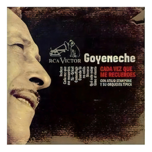 Goyeneche Cada Vez Que Me Recuerdas Cd Nuevo