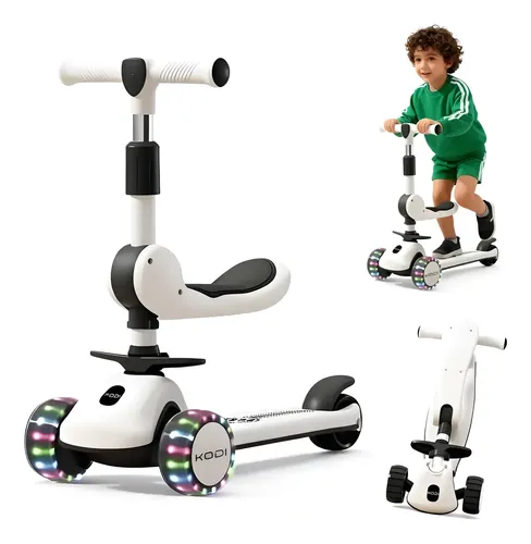 Patinete Infantil 3 Rodas Com Luz Led Menino Menina 40 Kg Cor Unicórnio