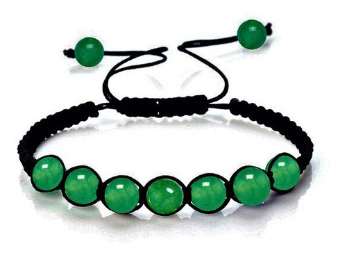 Pulsera Manilla Jade Verde Piedra Natural