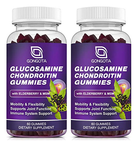 Gomitas De Glucosamina Y Condroitina, Paquete De 2, Glucosam