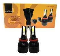 Comprar Par De Super Led Code Techone H4 H7 H8 H9 H11 H27 12v 8000k 