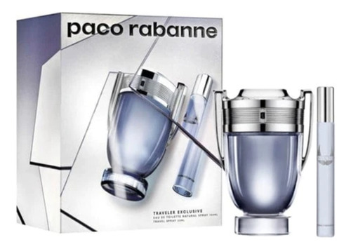 Travel Set Paco Rabanne Invictus 100 + 20 Ml Edt Hombre