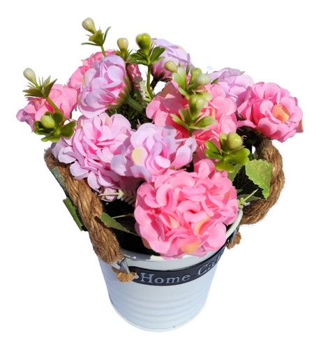 Decoración Plantas Artificiales 2 Macetas Blancas