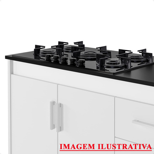 Balcão Cooktop Fogão Embutido Indução Canadá 120 Branco
