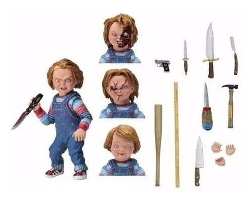 Figura De Accion Juego De Niños Ultimate Chucky Escala De 7