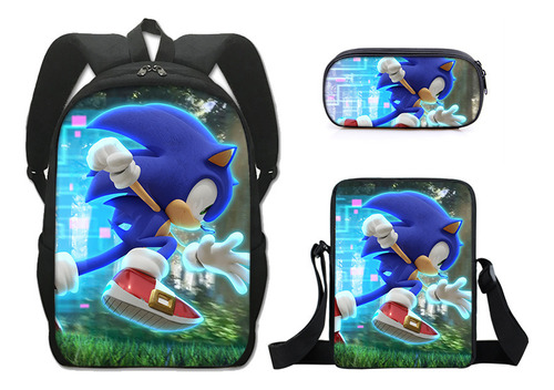 Mochila Sonik De Envío De Una Sola Pieza Sonic2 Student Scho