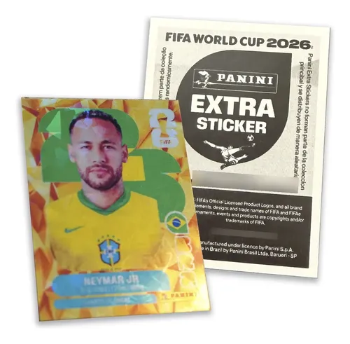 Panini Extra Sticker Mundial 2026 Neymar Jr | Meses sin interés