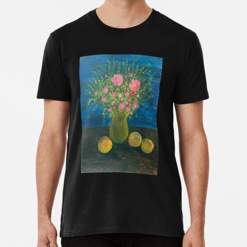 Remera Still Life Flowers And Oranges Algodon Premium