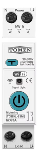 Protector De Tension Wifi Disyuntor Medidor Consumo Tuya