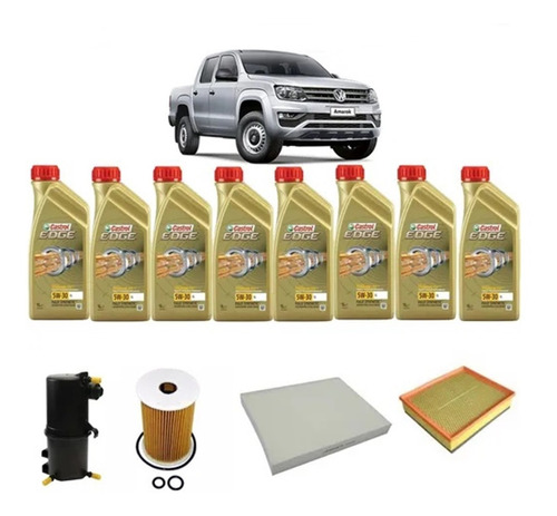 Troca De Óleo Original Castrol Edge 5w30 Vw Amarok 2015/...