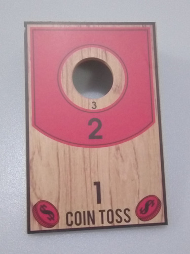 Juego Navideño Wooden Coin Toss Game Holiday Time Nuevo (Usado)