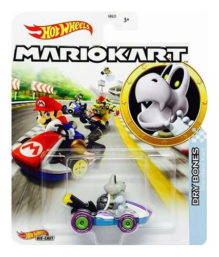 Hot Wheels Premium Mario Kart Dry Bones Standard Kart