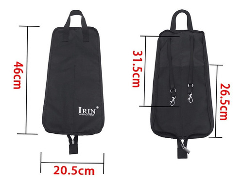Bolsa De Almacenamiento Drum Irin Para Baquetas Con Correa