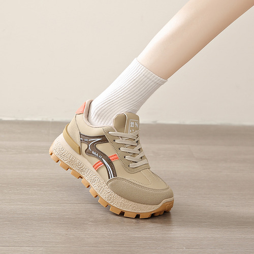 Zapatos Dama Casual Plataforma Modo Blanco Moda Correr