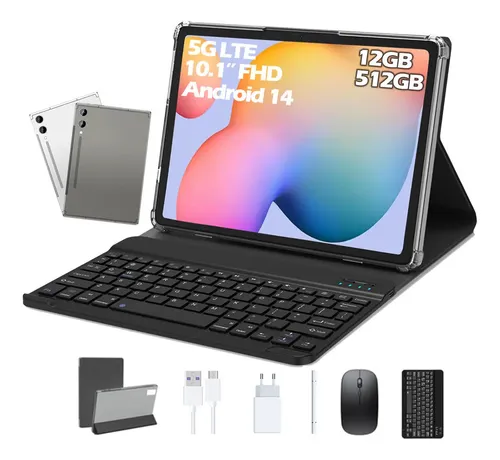 Tablet Bml A9 5g Wifi 10.1 12gb+512gb Teclado/case 8+28mp Cor Pra...