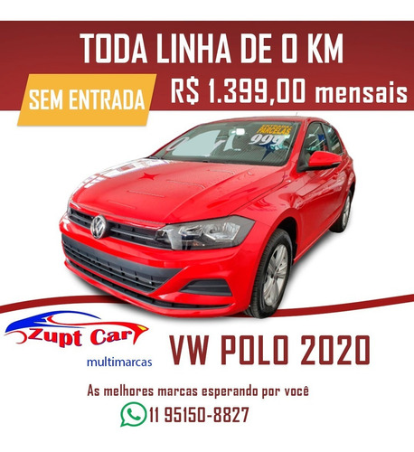 Volkswagen Polo Zero Km 2020 Sem Entrada Aplicativo Uber