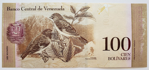 Imagen 2 de 2 de Billete Venezuela 100 Bolívares Diciembre 2012 Q8 Unc