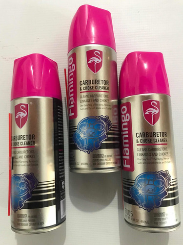 Imagen 2 de 2 de Limpia Carburador Flamingo Packs De 6 Unidades 450ml