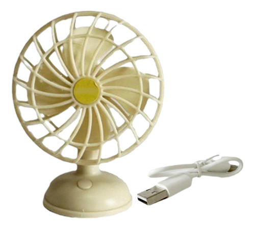 1:12 Casa De Muñecas Ventilador Eléctrico Usb Amarillo
