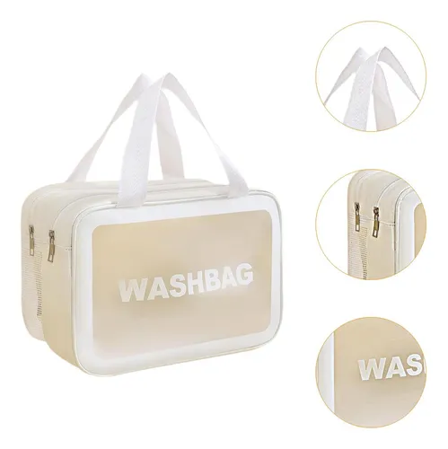 Bolsa De Aseo De Viaje, Estuche Para Mujer, Bolsa Blanco L