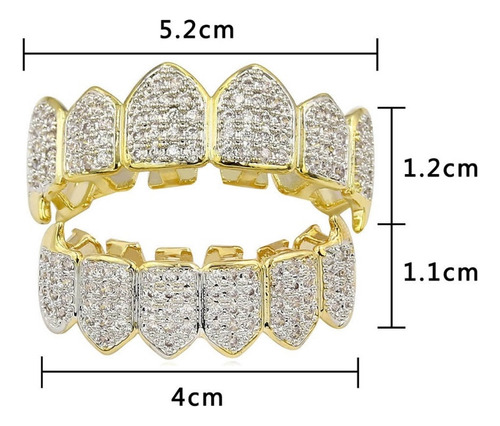 Mm For Grillz Dientes Set Hip Hop Prop Grillz Dientes