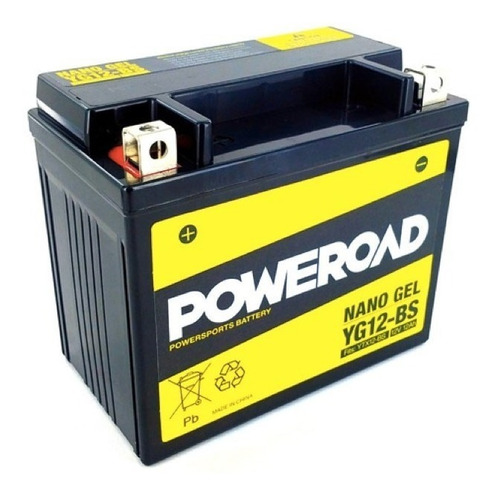 Imagen 1 de 1 de Bateria Moto Poweroad Yg12-bs = Ytx12-bs 12v 12a