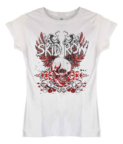 Polera Mujer Skid Row Youth Gone Wild Rock Abominatron