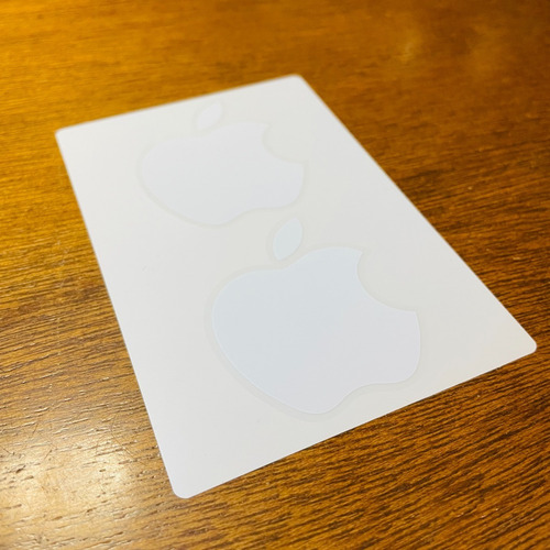 Calcomanía Sticker Apple Original X2 Blancas (Usado)