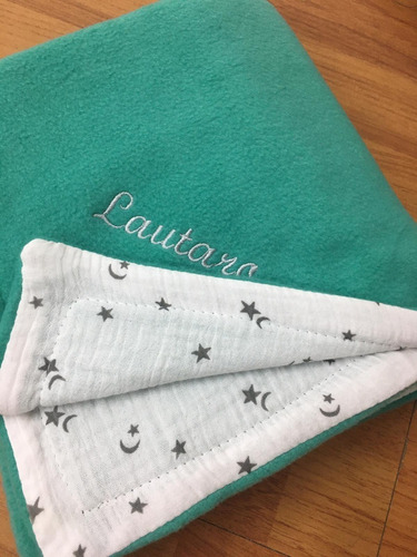 Imagen 6 de 9 de Rebozo Personalizado Manta Reversible Micropolar Y Algodón